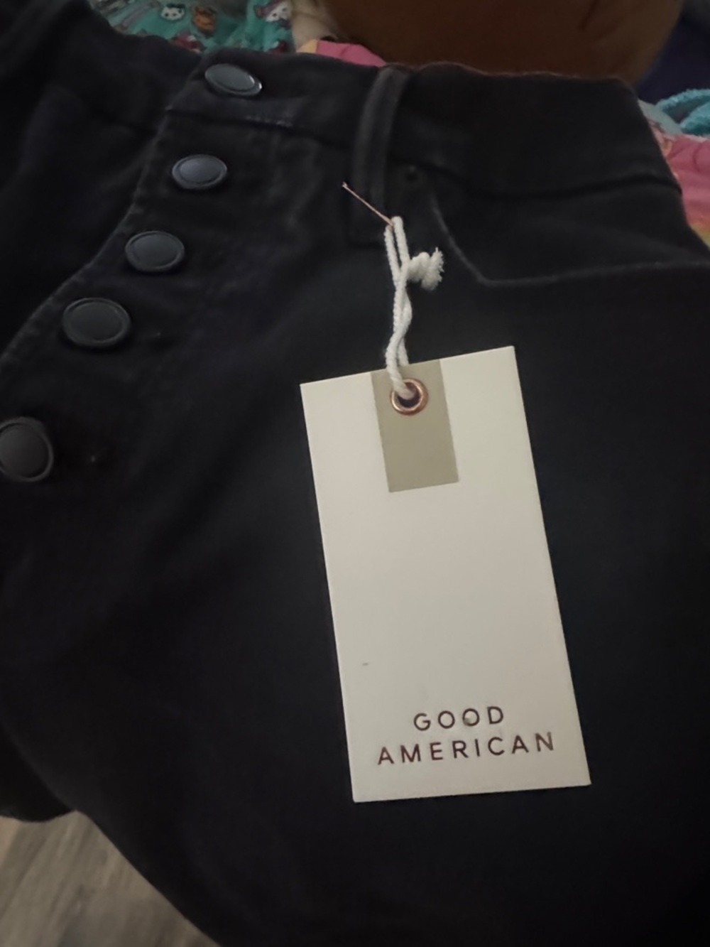 Good American Compression Skinny Jeans Black Sz 2/26 NWT Sold Out Khloe K - Picture 10 of 10